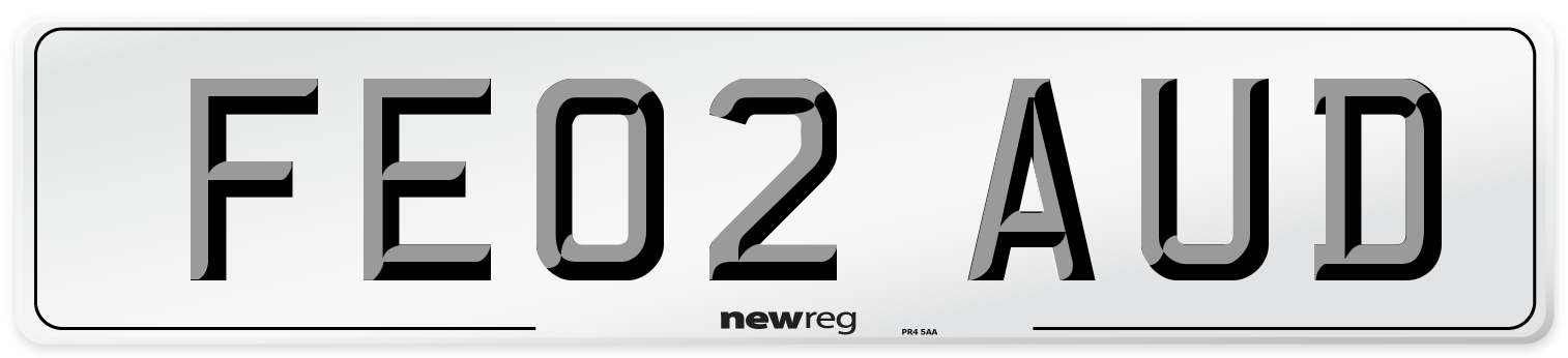 FE02 AUD Number Plate from New Reg